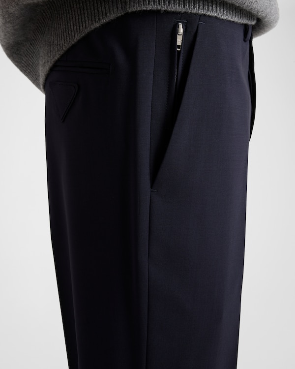 Light stretch wool pants - Blue Light stretch wool pants - Blue