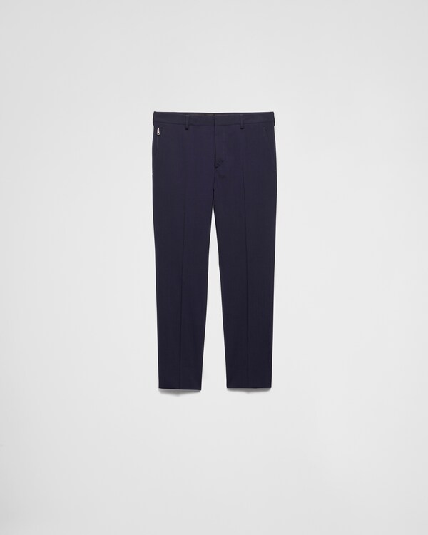 Light stretch wool pants - Blue Light stretch wool pants - Blue
