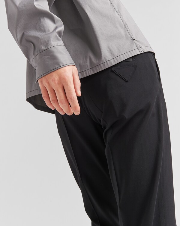 Light stretch wool pants - Black Light stretch wool pants - Black