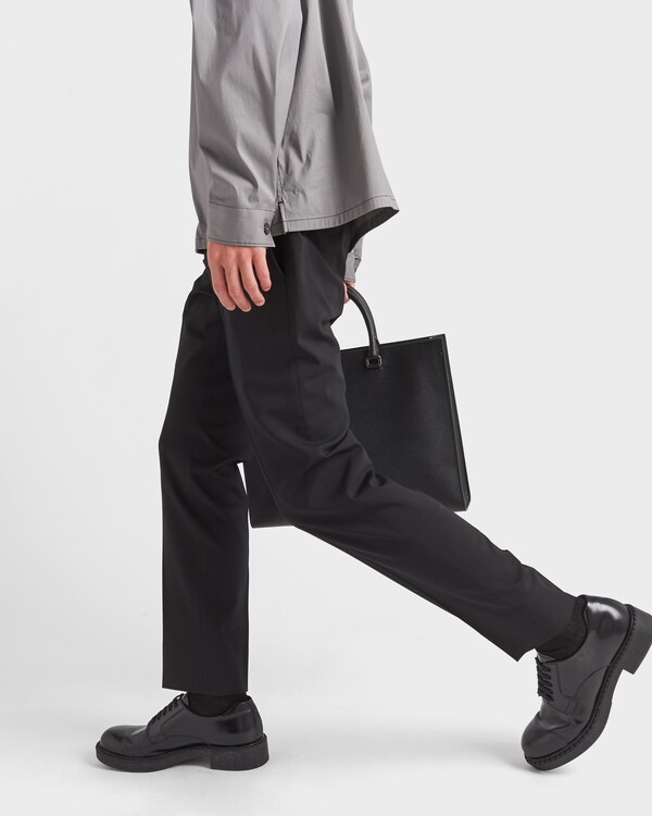 Light stretch wool pants - Black Light stretch wool pants - Black