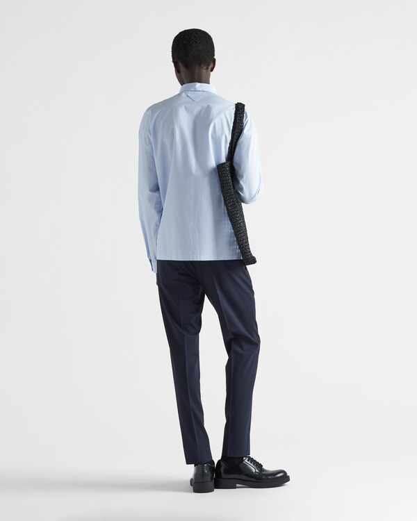 Light stretch wool pants - Blue Light stretch wool pants - Blue