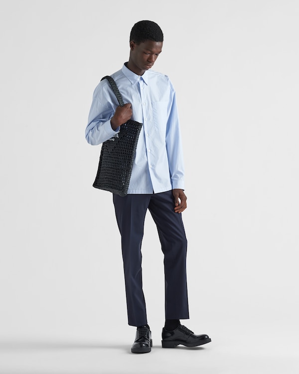 Light stretch wool pants - Blue Light stretch wool pants - Blue