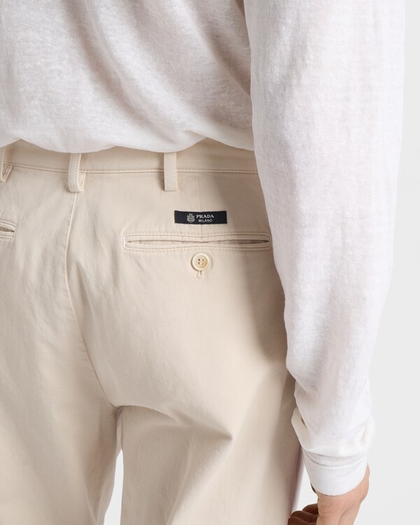 Wide-leg cotton pants - Sand Beige Wide-leg cotton pants - Sand Beige