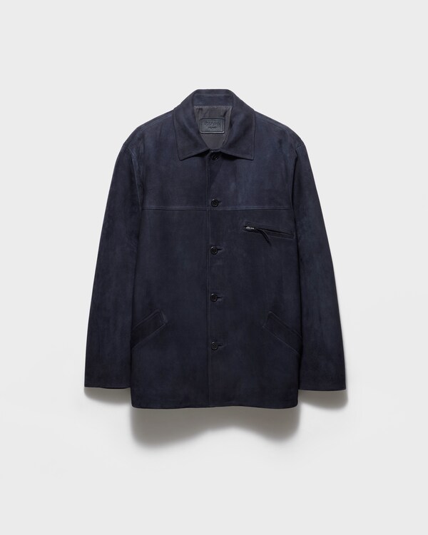 Suede caban jacket - Baltic Blue Suede caban jacket - Baltic Blue