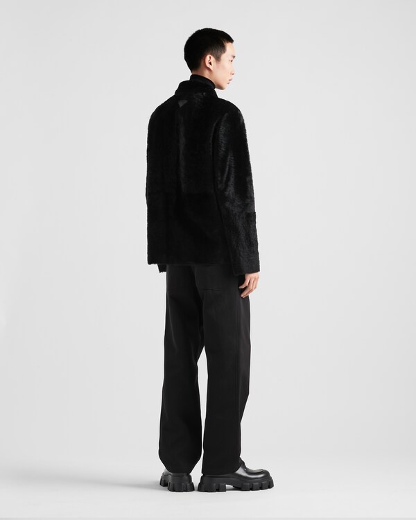 Shearling blouson jacket - Black Shearling blouson jacket - Black