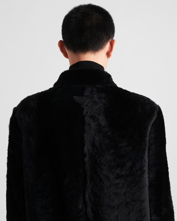 Shearling blouson jacket - Black Shearling blouson jacket - Black