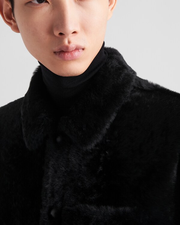 Shearling blouson jacket - Black Shearling blouson jacket - Black