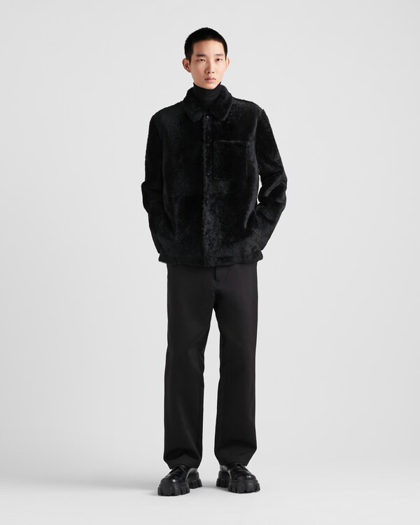 Shearling blouson jacket - Black Shearling blouson jacket - Black