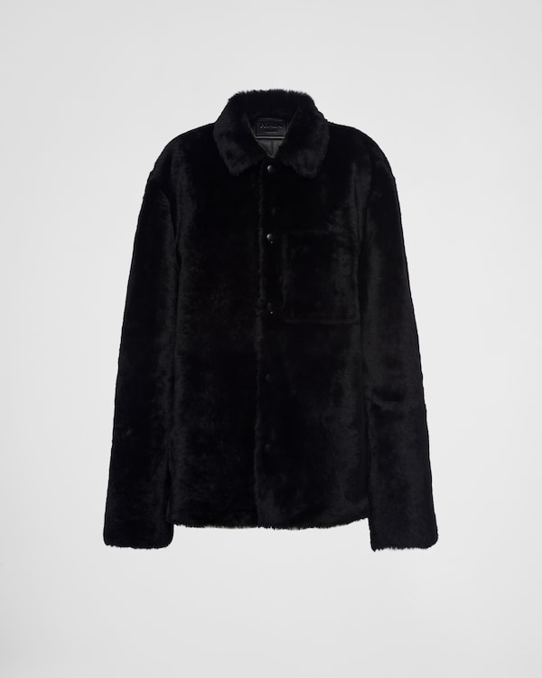 Shearling blouson jacket - Black Shearling blouson jacket - Black