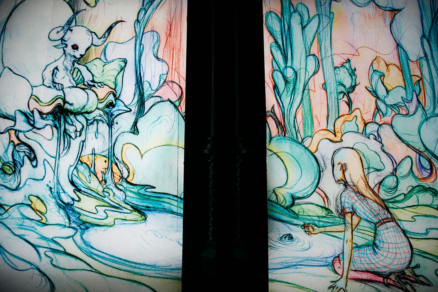 Graphics at the location