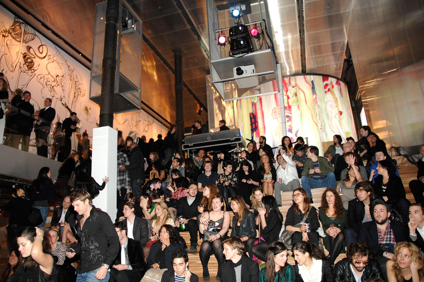 Guests attending the event
