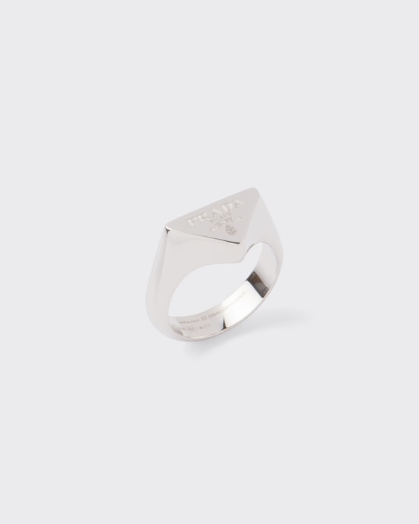 Prada Symbole 戒指 - 银色 Prada Symbole 戒指 - 银色