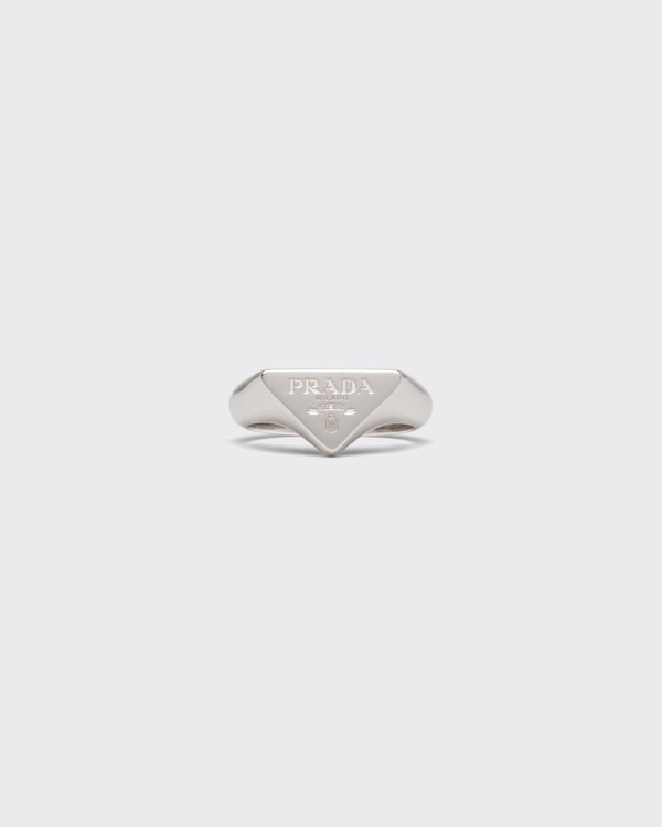 Prada Symbole 戒指 - 银色 Prada Symbole 戒指 - 银色