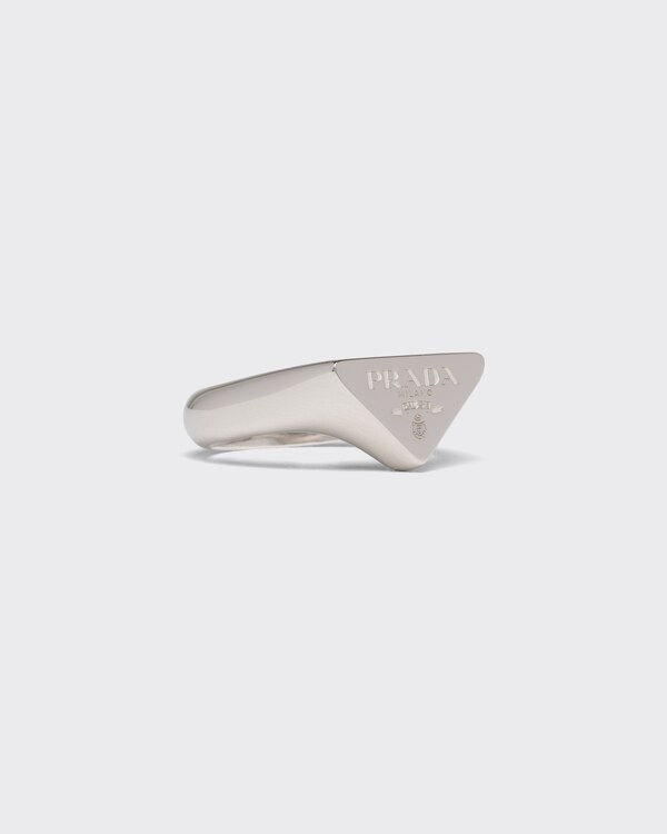 Prada Symbole 戒指 - 银色 Prada Symbole 戒指 - 银色