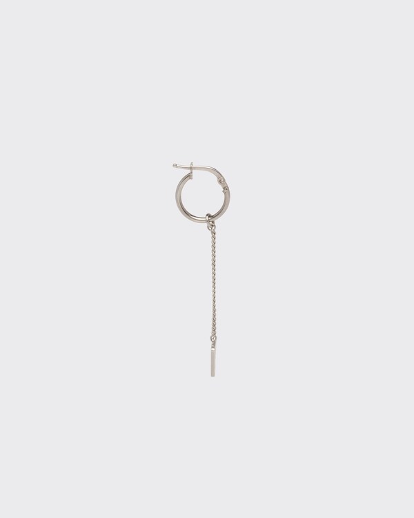 Prada Symbole single pendant earring - Silver Prada Symbole single pendant earring - Silver