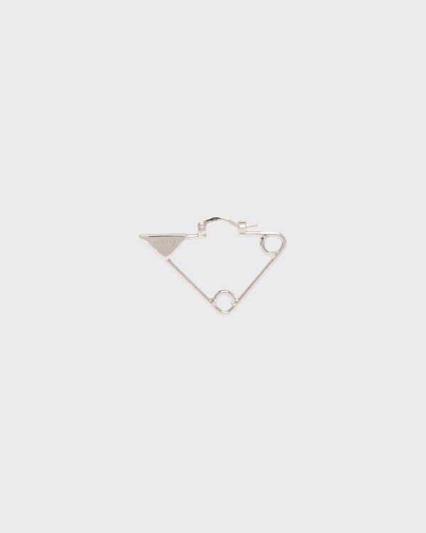 Prada Symbole single earring - Silver Prada Symbole single earring - Silver