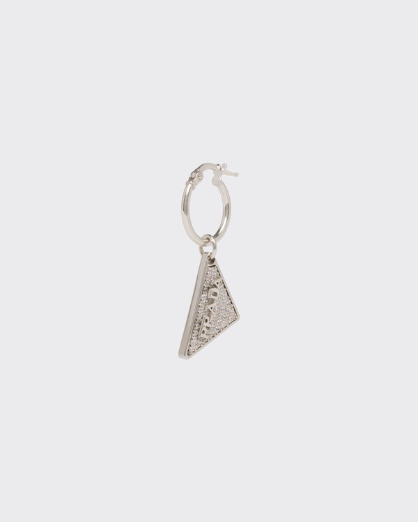 Crystal Logo Jewels 垂坠耳环 - 银色 Crystal Logo Jewels 垂坠耳环 - 银色