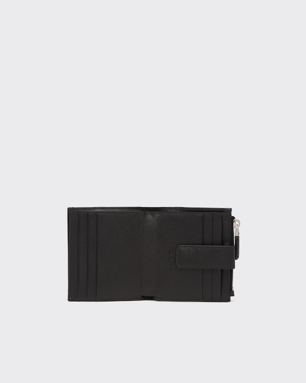Saffiano 皮革卡片夹 - 黑色 Saffiano 皮革卡片夹 - 黑色