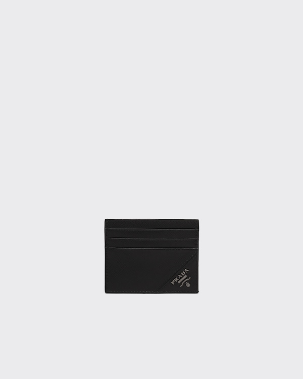 Saffiano Leather Card Holder - Black Saffiano Leather Card Holder - Black