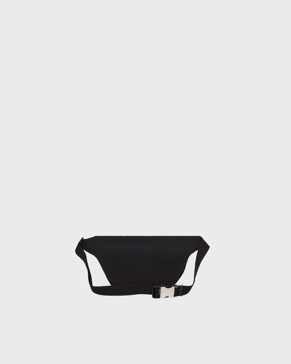 Re-Nylon and Saffiano leather belt bag - Black Re-Nylon and Saffiano leather belt bag - Black