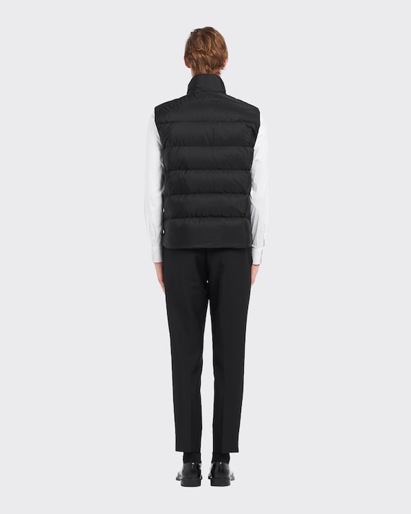 Padded Re-Nylon vest - Black Padded Re-Nylon vest - Black