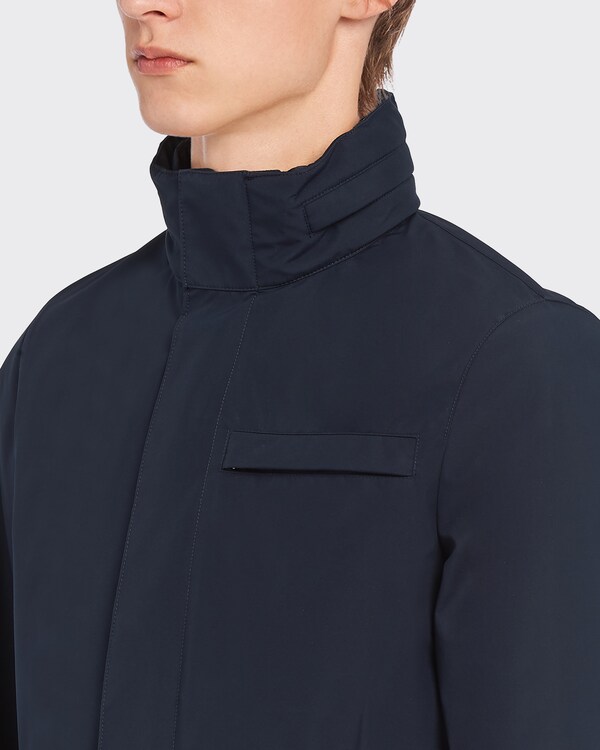 Technical fabric blouson jacket - Navy Technical fabric blouson jacket - Navy