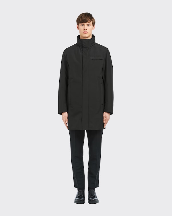 Technical fabric raincoat - Black Technical fabric raincoat - Black