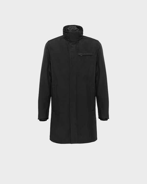 Technical fabric raincoat - Black Technical fabric raincoat - Black