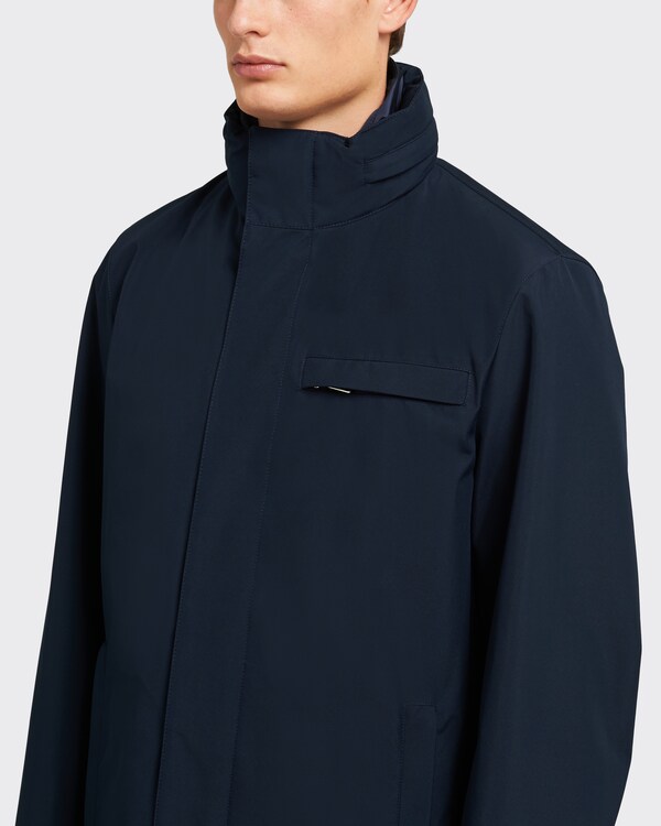Technical fabric raincoat - Navy Technical fabric raincoat - Navy