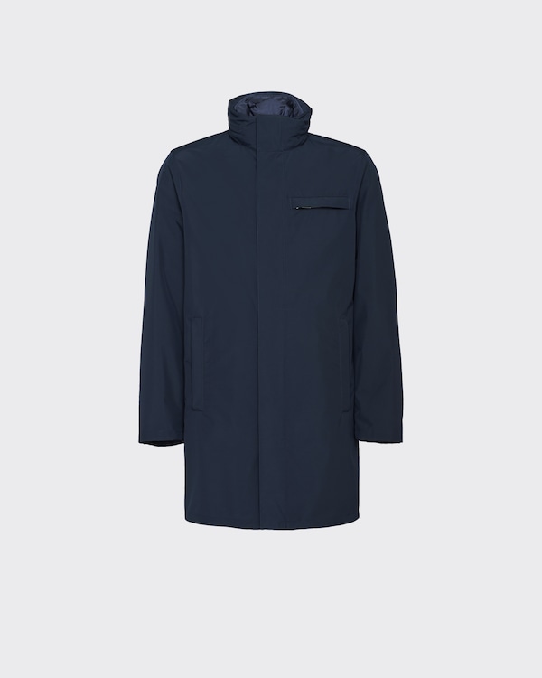 Technical fabric raincoat - Navy Technical fabric raincoat - Navy