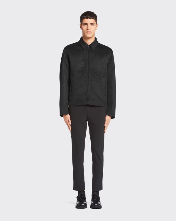 Cashmere blouson jacket - Black Cashmere blouson jacket - Black