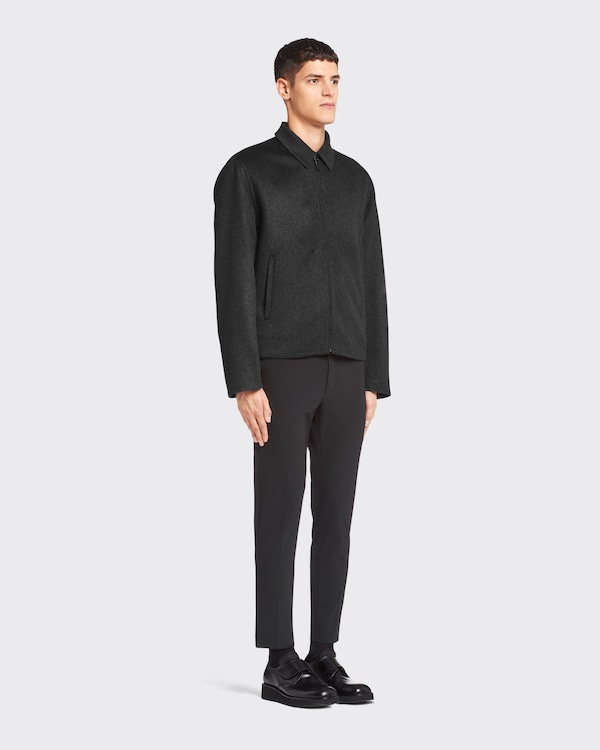 Cashmere blouson jacket - Black Cashmere blouson jacket - Black