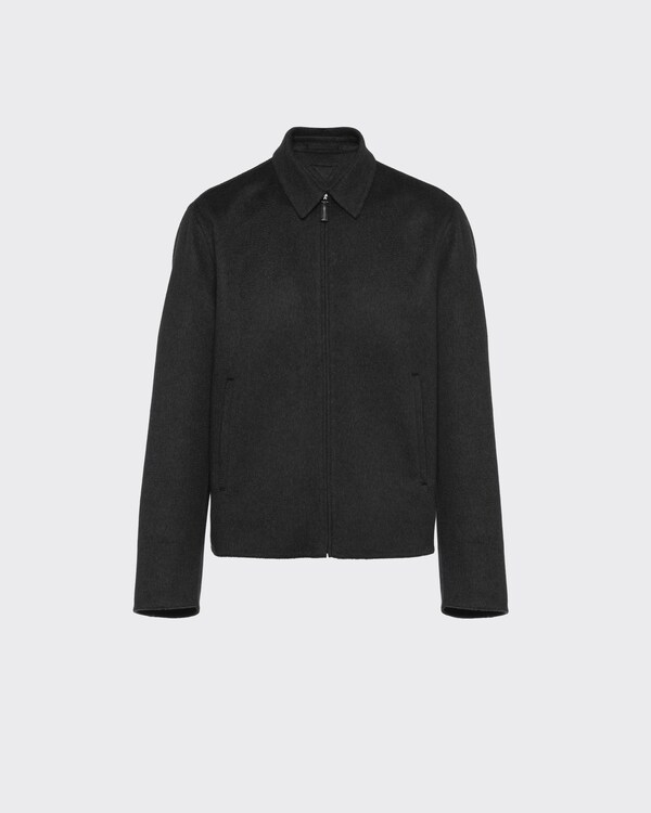 Cashmere blouson jacket - Black Cashmere blouson jacket - Black