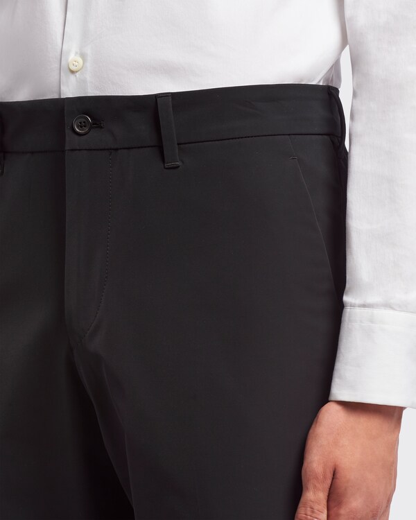 Stretch technical fabric trousers - Black Stretch technical fabric trousers - Black