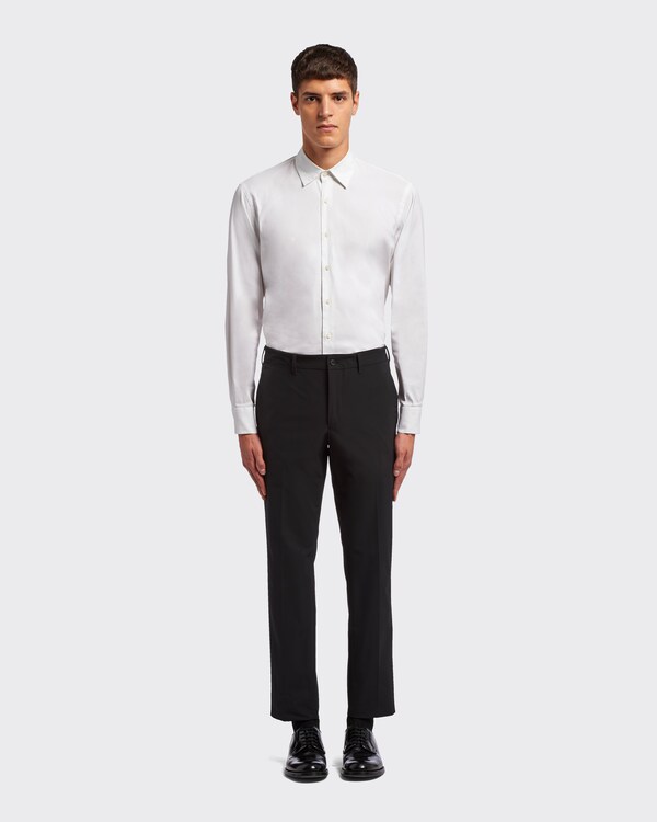Stretch technical fabric trousers - Black Stretch technical fabric trousers - Black