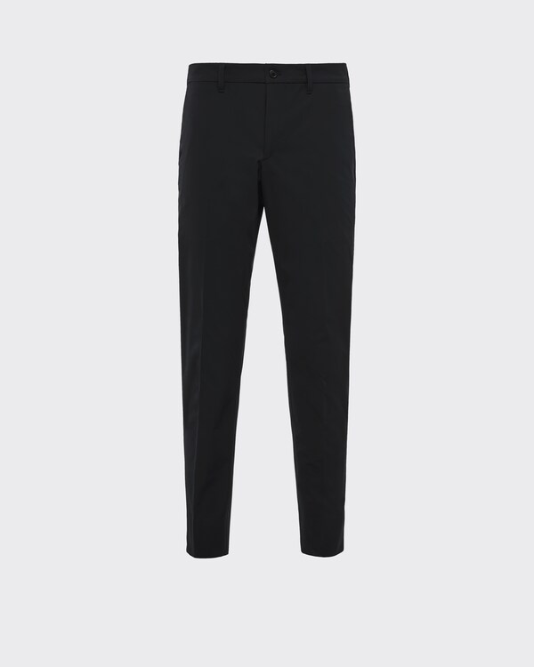 Stretch technical fabric trousers - Black Stretch technical fabric trousers - Black