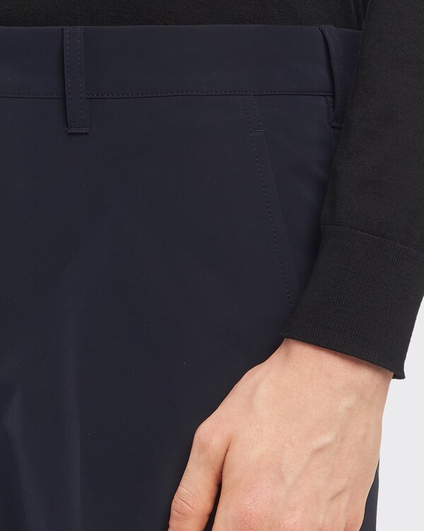 Light Stretch Techno Fabric Trousers - Navy Light Stretch Techno Fabric Trousers - Navy