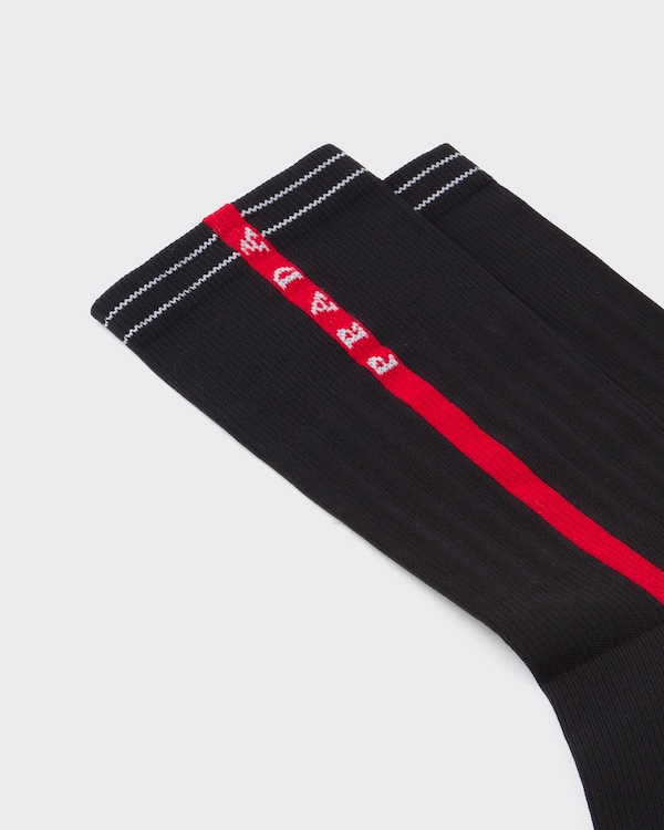 Technical yarn ankle socks - Black Technical yarn ankle socks - Black