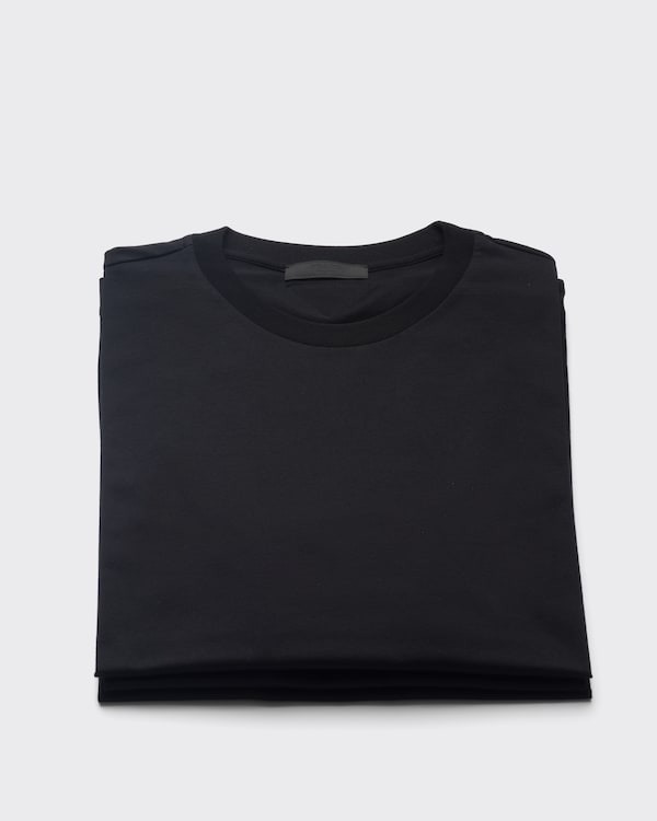 Cotton T-shirts - Three-pack - Black Cotton T-shirts - Three-pack - Black