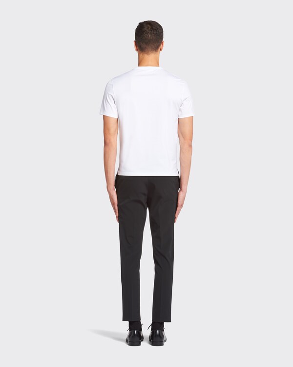 Stretch cotton T-shirt - White Stretch cotton T-shirt - White
