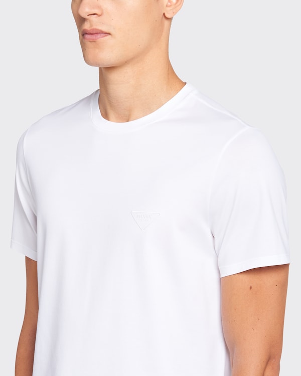 Stretch cotton T-shirt - White Stretch cotton T-shirt - White