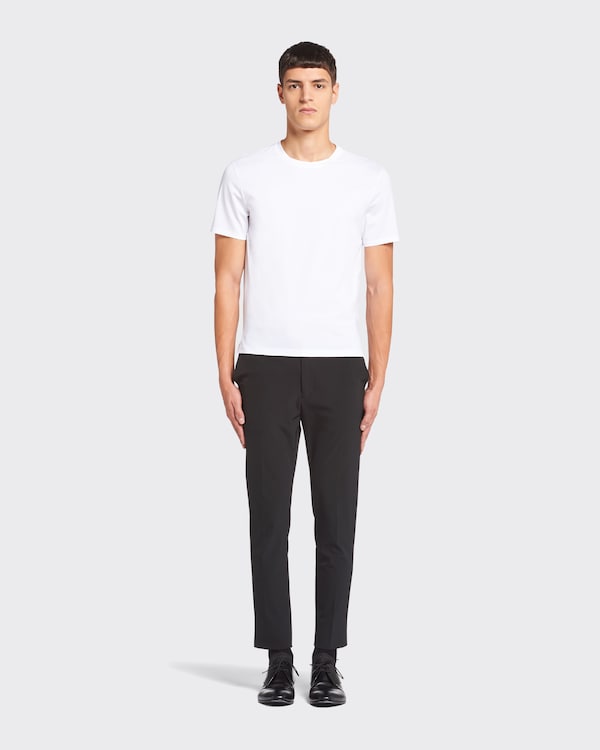 Stretch cotton T-shirt - White Stretch cotton T-shirt - White