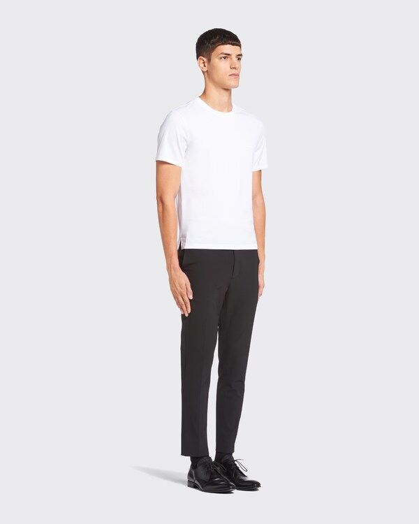 Stretch cotton T-shirt - White Stretch cotton T-shirt - White