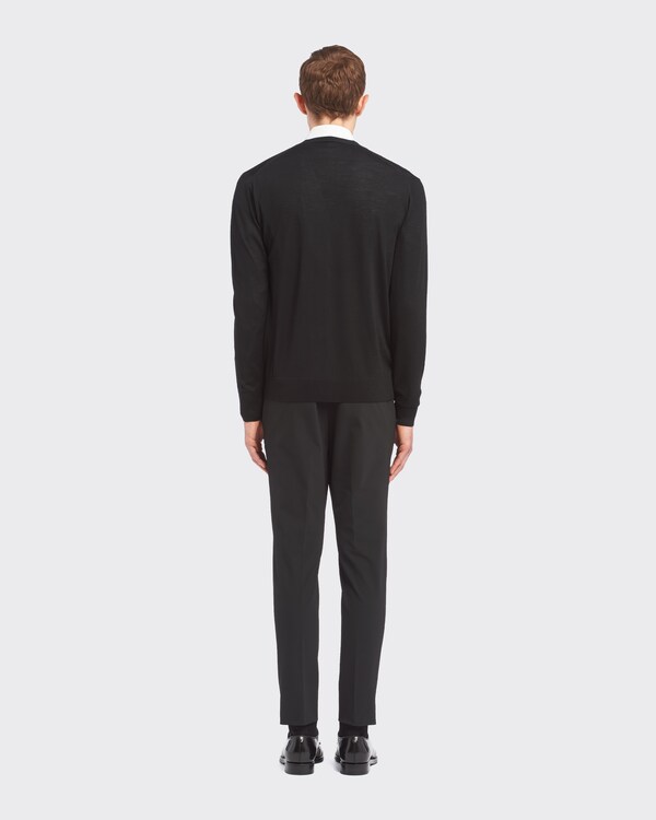 Superfine wool cardigan - Black Superfine wool cardigan - Black