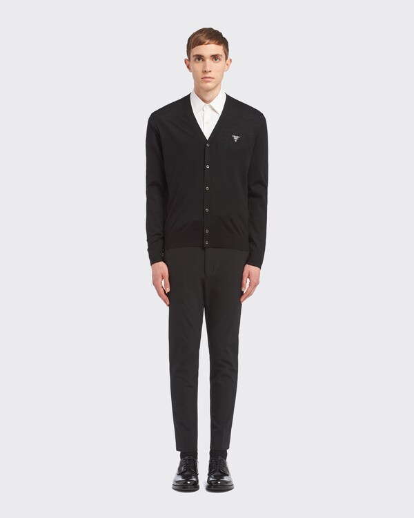Superfine wool cardigan - Black Superfine wool cardigan - Black