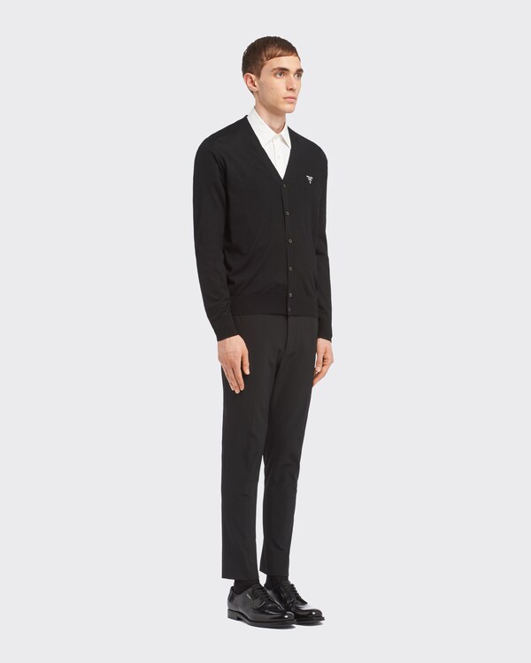 Superfine wool cardigan - Black Superfine wool cardigan - Black