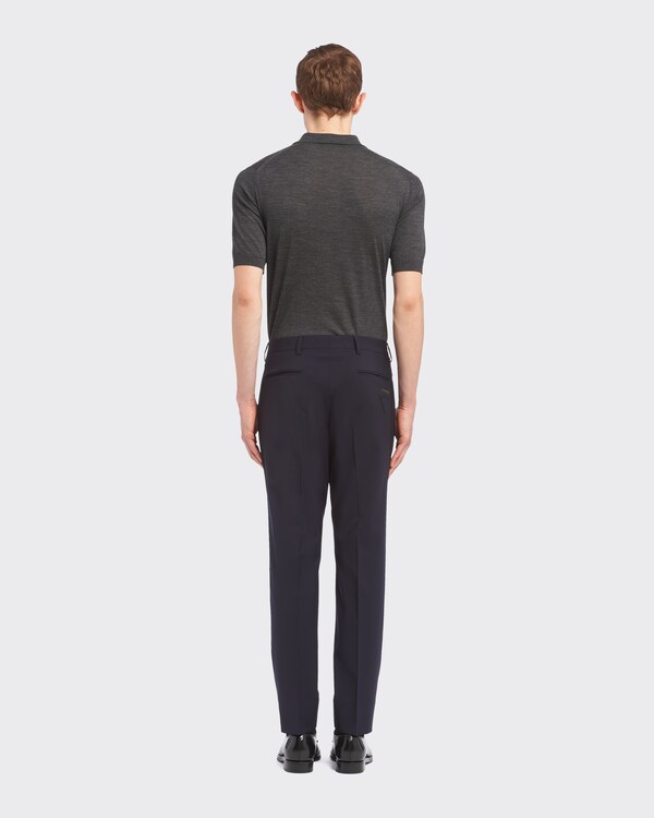 Light stretch wool pants - Navy Light stretch wool pants - Navy