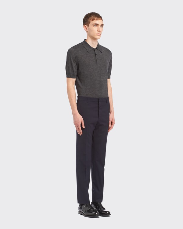 Light stretch wool pants - Navy Light stretch wool pants - Navy